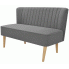 Zdjęcie produktu Romantyczna sofa Lernes - jasnoszara.