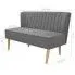 Szczegółowe zdjęcie nr 4 produktu Romantyczna sofa Lernes - jasnoszara