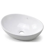 Biała nablatowa umywalka ceramiczna - Motium w sklepie aosom.live