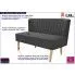Zdjęcie dwuosobowa elegancka sofa z tkaniny Lernes | aosom.live