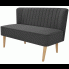 Romantyczna sofa Lernes - grafitowa