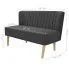Szczegółowe zdjęcie nr 4 produktu Romantyczna sofa Lernes - grafitowa