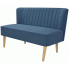 Romantyczna sofa Lernes - niebieska