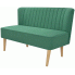 Romantyczna sofa Lernes - zielona
