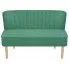 Szczegółowe zdjęcie nr 6 produktu Romantyczna sofa Lernes - zielona