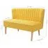Szczegółowe zdjęcie nr 5 produktu Romantyczna sofa Lernes - żółta