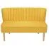 Szczegółowe zdjęcie nr 6 produktu Romantyczna sofa Lernes - żółta