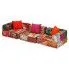 Szczegółowe zdjęcie nr 5 produktu Patchworkowa modułowa sofa - Montanex 5D