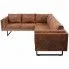 Szczegółowe zdjęcie nr 6 produktu Selwa 2 Sofa narożna, tkanina, brąz
