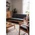 Ciemnoszara sofa do salonu Sybis