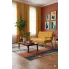 2 osobowa żółta sofa retro   Garner 2X