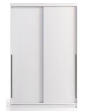 Biała szafa przesuwna z 3 szufladami 140 cm - Eraffi 4X w sklepie aosom.live