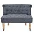 Fotografia Romantyczna mała sofa Wedis - szara z kategorii Kanapy i sofy