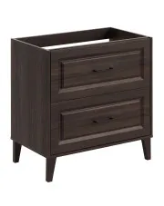 Szafka pod umywalkę w kolorze Dąb Ristretto - Raventia 3X 80 cm w sklepie aosom.live