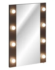 Lustro wiszące z oświetleniem LED Dąb Ristretto - Raventia 5X 60 cm w sklepie aosom.live