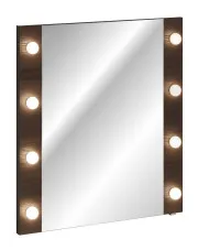 Lustro wiszące z oświetleniem LED Dąb Ristretto - Raventia 5X 80 cm w sklepie aosom.live
