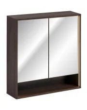 Szafka wisząca z lustrem Dąb Ristretto - Raventia 6X 80 cm w sklepie aosom.live