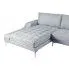 Szczegółowe zdjęcie nr 5 produktu Nowoczesna jasna sofa Olena 2F - kremowy szary