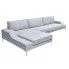 Fotografia Nowoczesna jasna sofa Olena 2F - kremowy szary z kategorii Salon