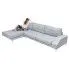Szczegółowe zdjęcie nr 7 produktu Nowoczesna jasna sofa Olena 2F - kremowy szary