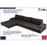 Zdjęcie nowoczesna sofa narożna Olena 3F - antracyt | aosom.live