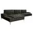 Szczegółowe zdjęcie nr 5 produktu Nowoczesna sofa narożna Olena 3F - antracyt