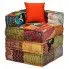 Szczegółowe zdjęcie nr 5 produktu Kolorowa sofa Patchwork modułowa 2-osobowa - Montanex 3D