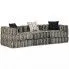 Trzyosobowa sofa modułowa w paski - Montanex 5D