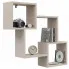Beżowa wisząca półka ścienna Minis