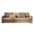 Zdjęcie produktu Jasnobrązowa welurowa sofa tapicerowana - Vilmira.