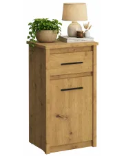 Wąska klasyczna komoda dąb artisan - Toreso 5X w sklepie aosom.live