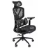 Czarny ergonomiczny nowoczesny fotel obrotowy do biura - Ezas