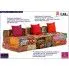 Szczegółowe zdjęcie nr 5 produktu Patchworkowa sofa 3-osobowa Montanex 4D