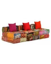 Patchworkowa sofa 3-osobowa Montanex 4D w sklepie aosom.live