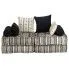 Dwuosobowa sofa modułowa w paski Demri 2D