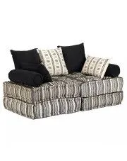 Dwuosobowa sofa modułowa w paski - Montanex 2D w sklepie aosom.live