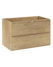 Wisząca szafka pod umywalkę z szufladami Dąb Cremona - Veridra 4X 80 cm w sklepie aosom.live