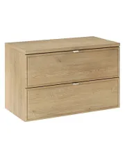 Wisząca szafka pod umywalkę z szufladami Dąb Cremona - Veridra 5X 80 cm w sklepie aosom.live