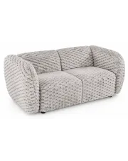 Popielata nowoczesna sofa z trójwymiarową tapicerką - Mexa w sklepie aosom.live