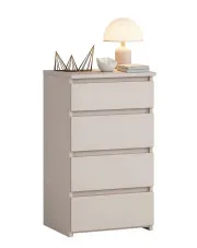 Kaszmirowa minimalistyczna komoda z 4 szufladami - Verris 4X w sklepie aosom.live