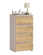 Nowoczesna komoda z szufladami kaszmir dąb artisan - Verris 4X w sklepie aosom.live