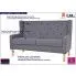Zdjęcie elegancka subtelna szara sofa Faselo 2G | aosom.live