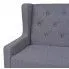 Szczegółowe zdjęcie nr 4 produktu Dwuosobowa sofa Faselo 2G - szara