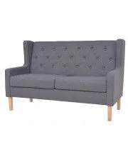 Dwuosobowa sofa Faselo 2G - szara w sklepie aosom.live