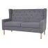 Dwuosobowa sofa Faselo 2G - szara