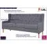 Szczegółowe zdjęcie nr 4 produktu Trzyosobowa sofa Faselo 3G - szara