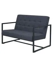 Zgrabna 2-osobowa sofa Aparro - ciemnoszara w sklepie aosom.live
