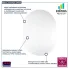 Lustro łazienkowe LED Alop 5x