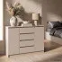Szczegółowe zdjęcie nr 7 produktu KOMODA K140 2D 4SZ CLP PK KASZMIR