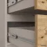 Szczegółowe zdjęcie nr 4 produktu KOMODA K60 4SZ CLP PK KASZMIR / DĄB ARTISAN